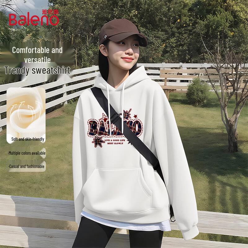 Baleno Women's American Retro Oversize Hooded Sweatshirt