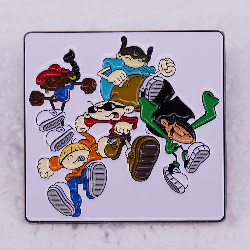 

American Kids Animation Protagonist Brooch Badge Accessory