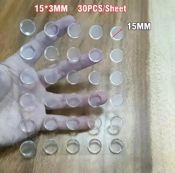 1 Sheet self adhesive Buffer Pads Silicone Door Stopper Cabinet Bumpers Wall Protector Furniture Refrigerator Anti-crash Pad
