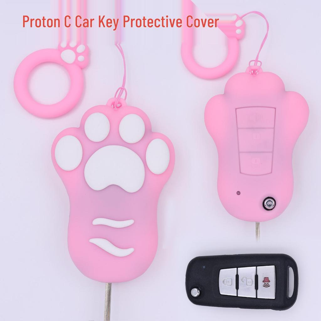 Cat Paw Cartoon Key Cover for Yamaha & Honda Motorcycles