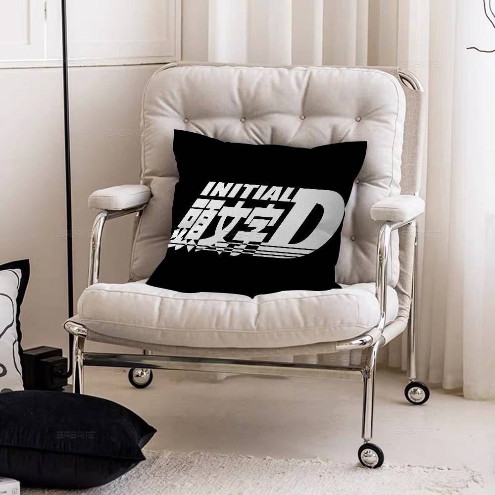 Initial D Fujiwara Tofu Shop Personalized Picture Text Home Decorative Pillows Household Gifts 45x45cm