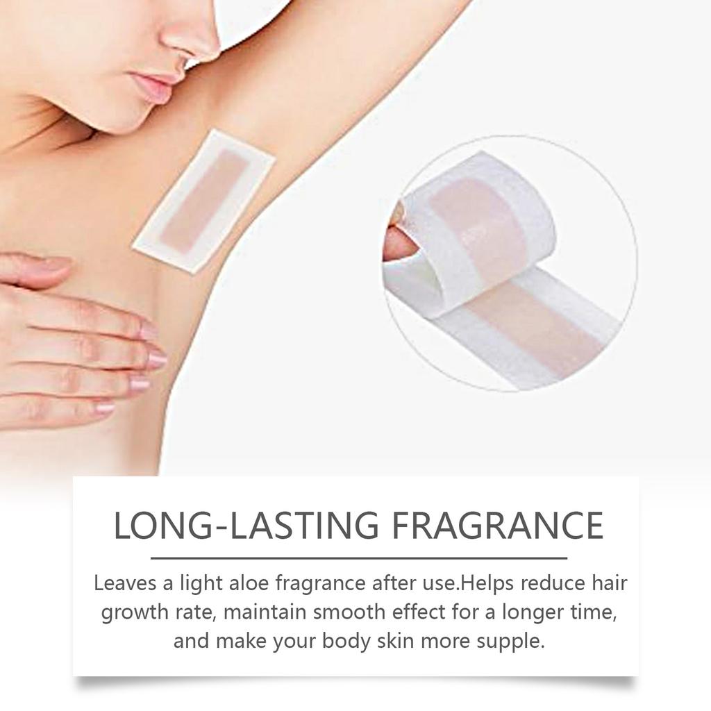 Hair Removal Wax Strip Professional Depilatory Cold Wax Strip Long Lasting Smooth Effective Gentle Body Facial Depilatory