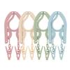 MCO Folding Hanger with Pinch, 4 Colors, Set of 4, Travel, Portable