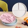 1 Set Divided Dinner Plates Unbreakable Portion Control Divided Diet Plates Reusable Picnic Plates Microwave Dishwasher Safe