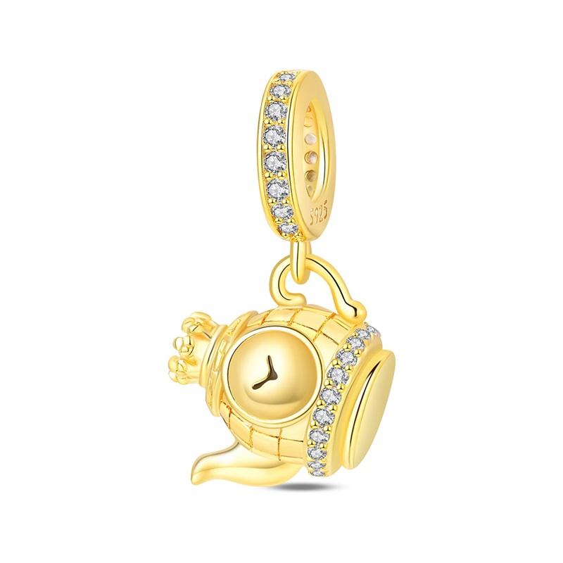 New 925 Silver Crown Charms Pendant For Women Fit Bracelet DIY Birthday Party Jewelry Gifts