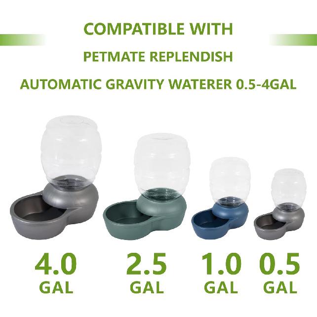 Pet Water Fountain Charcoal Replacement Filters Compatible with Petmate Replendish Mason Gravity Waterers, Automatic Cat Dog Water Bowl Dispenser