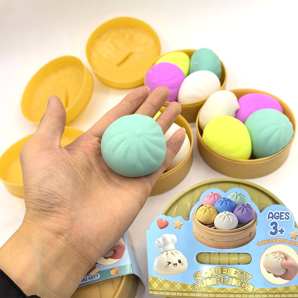 1 Stück Farben sind zufälligNeu Simulierte Knödel Squishy Entspannend Angst lindern Antistress Glück steigern Wiederverwendbar Rückprall Quietsch