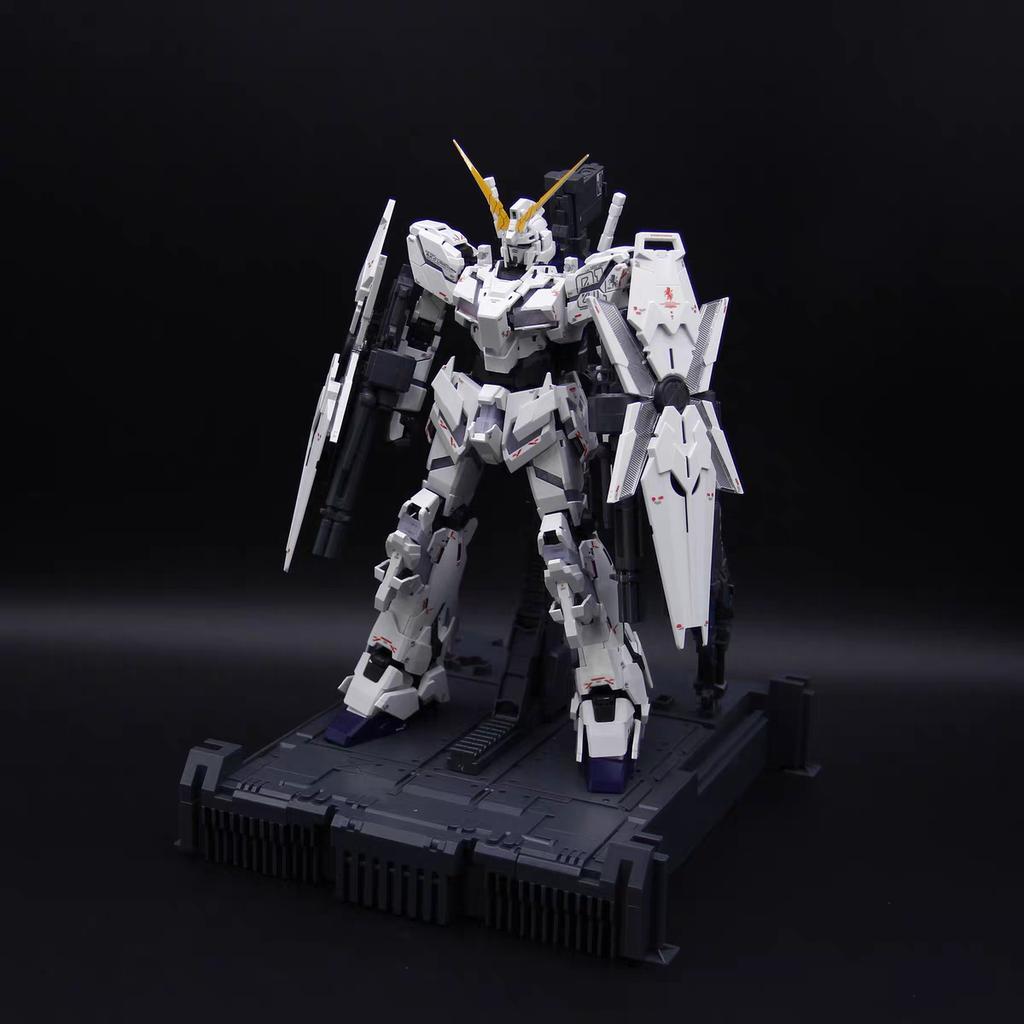 New Shenshou Model 1/100 Mgex Unicorn Assembly Model Kits Action Figure Have Light Group And Base Collect Ko Unicorn Statue Gift