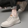 Fashion New Mid-top Board Shoes Brand Tenis Inner Heightening +6CM Casual Shoes for Men Fashion Black Khaki Height Increase Casual Shoes