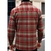 Herren Karierte Wolljacke Herbst Jugend Amerikanisch Lässig Einreiher Strickjacke Jacke Felliges Hemd Herren