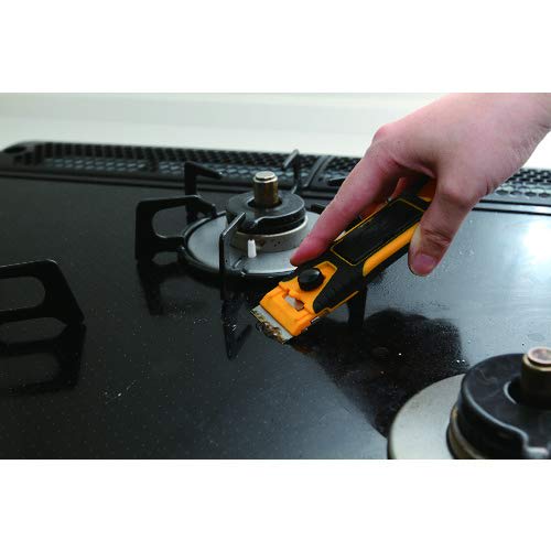 OLFA G Scraper Slim 232B, Single Blade, Glass Surface, Blade Storage Case, and Blade Cover Included