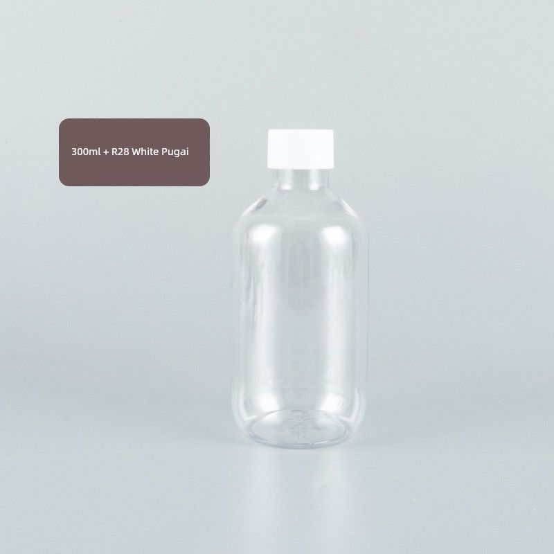Shower Gel Lotion Shampoo Storage Bottle Plastic Bottle 500ml Boston round Shoulder Long Neck Pressure Pump Bottle Fully Transparent 300ml Transparent Boston Bottle + R28 White Cap