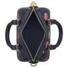 Coach Rowan 17 Brand Logo Cherry Print Leather Cylinder Bag Women Shoulder Bag Blue CY741-IMDEI