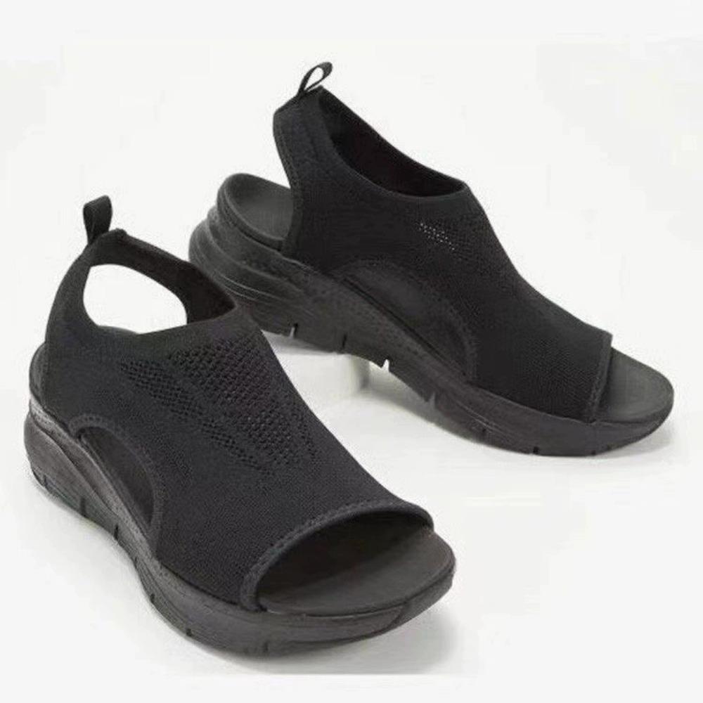 Women's Plus Size Shoes 35-45, Summer 2024, Comfortable Casual Sports Sandals, Women's Beach Wedge Sandals, Women's Platform Sandals, Roman Sandals