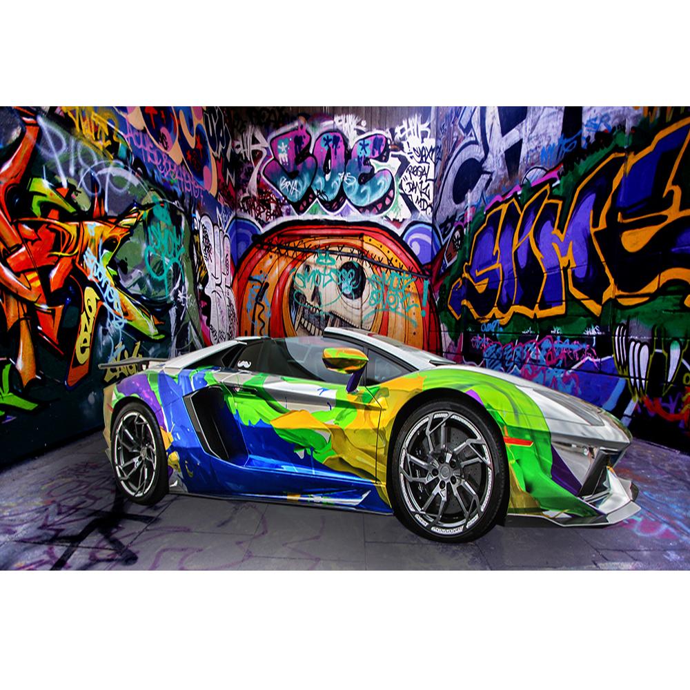 Murale Graffiti Creativo Cool 3D Sfondo Auto Sportive Soggiorno Camera da Letto Murales Graffiti