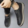 Mode Herbst und Winter Herren Freizeitlederschuhe Mode Business Echtes Leder Laufschuhe Outdoor Rutschfest Schnürschuhe Oxford Schuhe