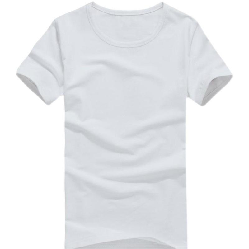 Herren Slim Fit Weißes Kurzarm-T-Shirt für Sommer-Arbeitskleidung & Fitness
