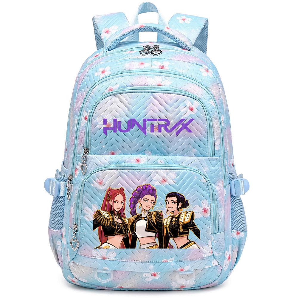 KPop Demon Hunter Backpack HUNTR/X Saja Student Women Cartoon Bookbag Lightweight Water-Resistant Large Capacity