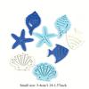 Mediterranean Wooden Craft-Starfish, Seashells&Fish, for Beach Weddings, Coastal Home, Nautical Party, Vintage Ocean Theme Decor