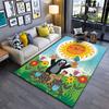 "Cartoon Mole Garden Scene" Suitable As a Non-slip Mat for the Living Room or Bedroom Sofa