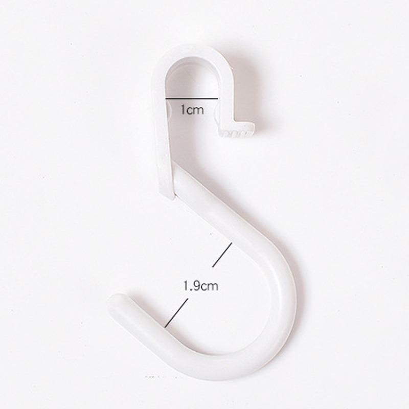 10PCS Portable Kitchen Bathroom Wardrobe Cabinet Hooks Home S Shaped Clothing Rack Hanger