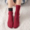 Winter Warmer Women Thicken Thermal Wool Cashmere Snow Socks Seamless Soft Solid Velvet Boots Floor Sleeping Sock Unisex