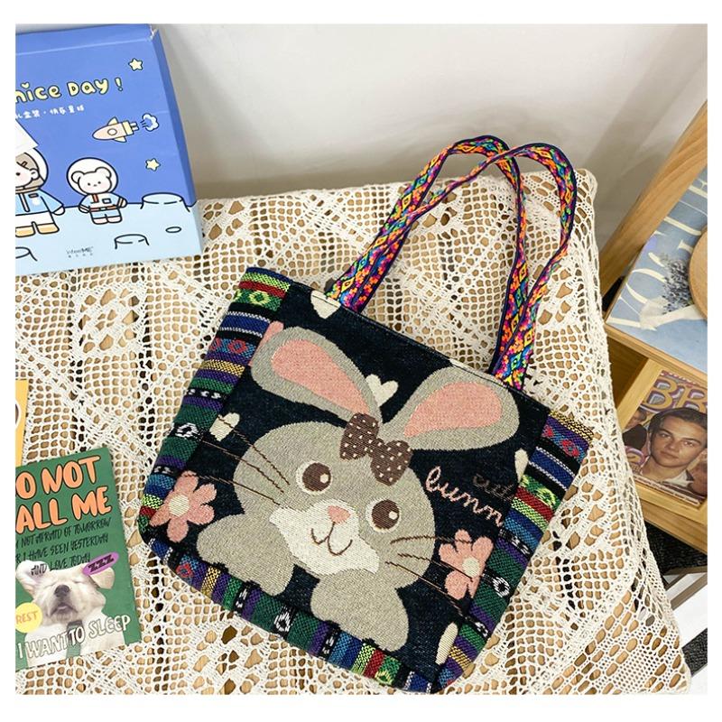 

Handbag women s new retro embroidery large-capacity cloth bag Chaoqin shoulder crossbody