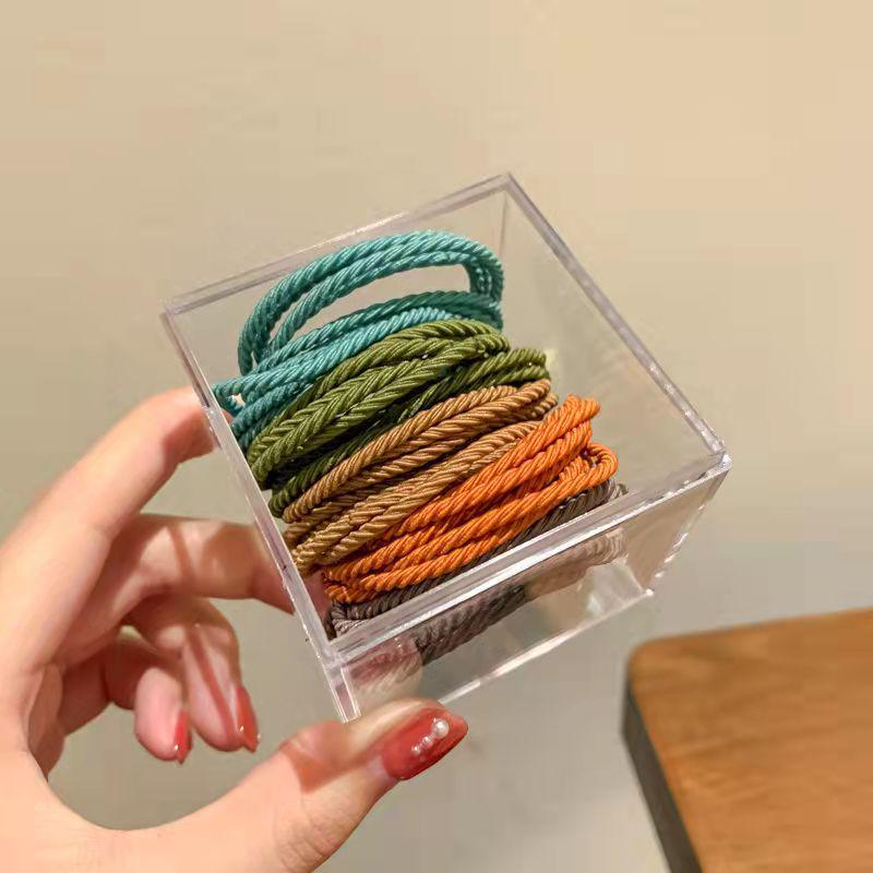 

Корейские женские резинки для волос с высокой резинкой: Простые, безопасные аксессуары