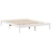 VidaXL Cadre de lit extra long sans matelas 160x220 cm bois massif pin, lit, meuble de chambre, lit en bois, lit double, 852423
