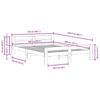 Solid Wood Bed Frame Without Mattress White 140x200 Cm Pine Wood