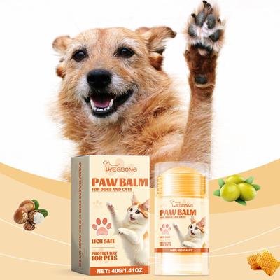 Pet Paw Care Balm 40g Cat & Dog Paw Protection Cream Pet Dry & Cracked Paw Repair Balm Paw Softening & Moisturizing Cream