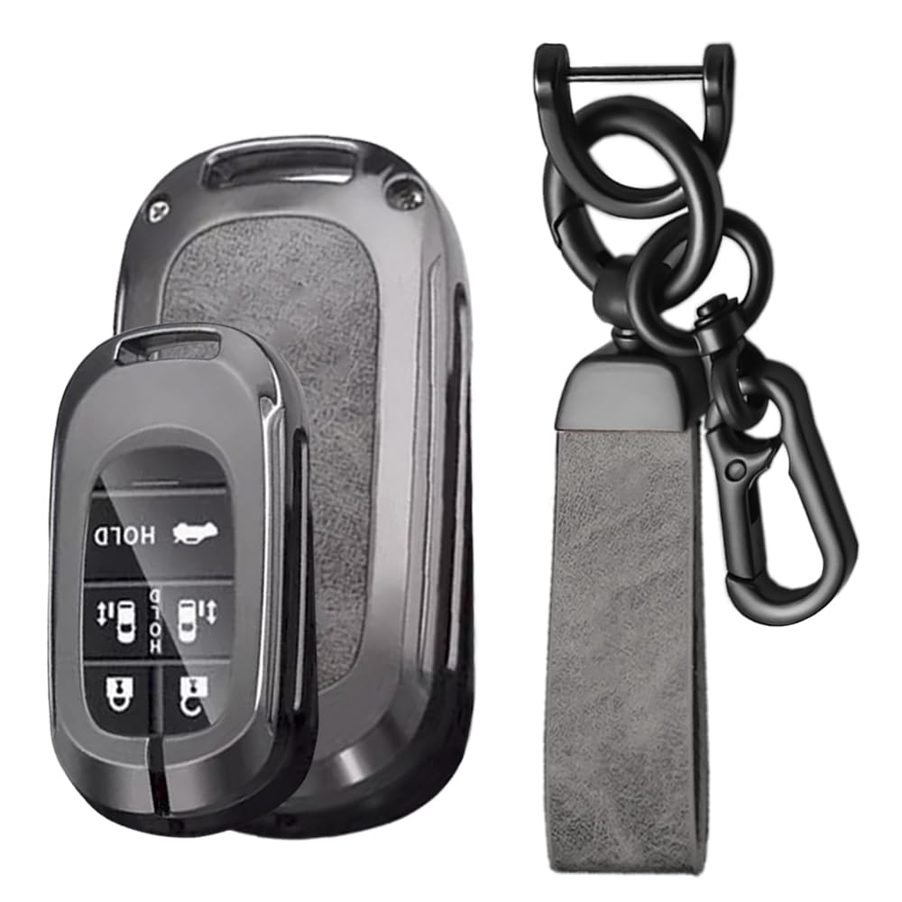 

KUNIO Honda 5-кнопочный двухсторонний сдвижной чехол для ключа Чехол для ключа Чехол для ключа Ключ серый
