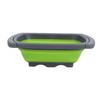 Foldable Colander Strainer Over The Sink Vegetable Fruit Strainer Basket with Extendable Handles for Kitchen