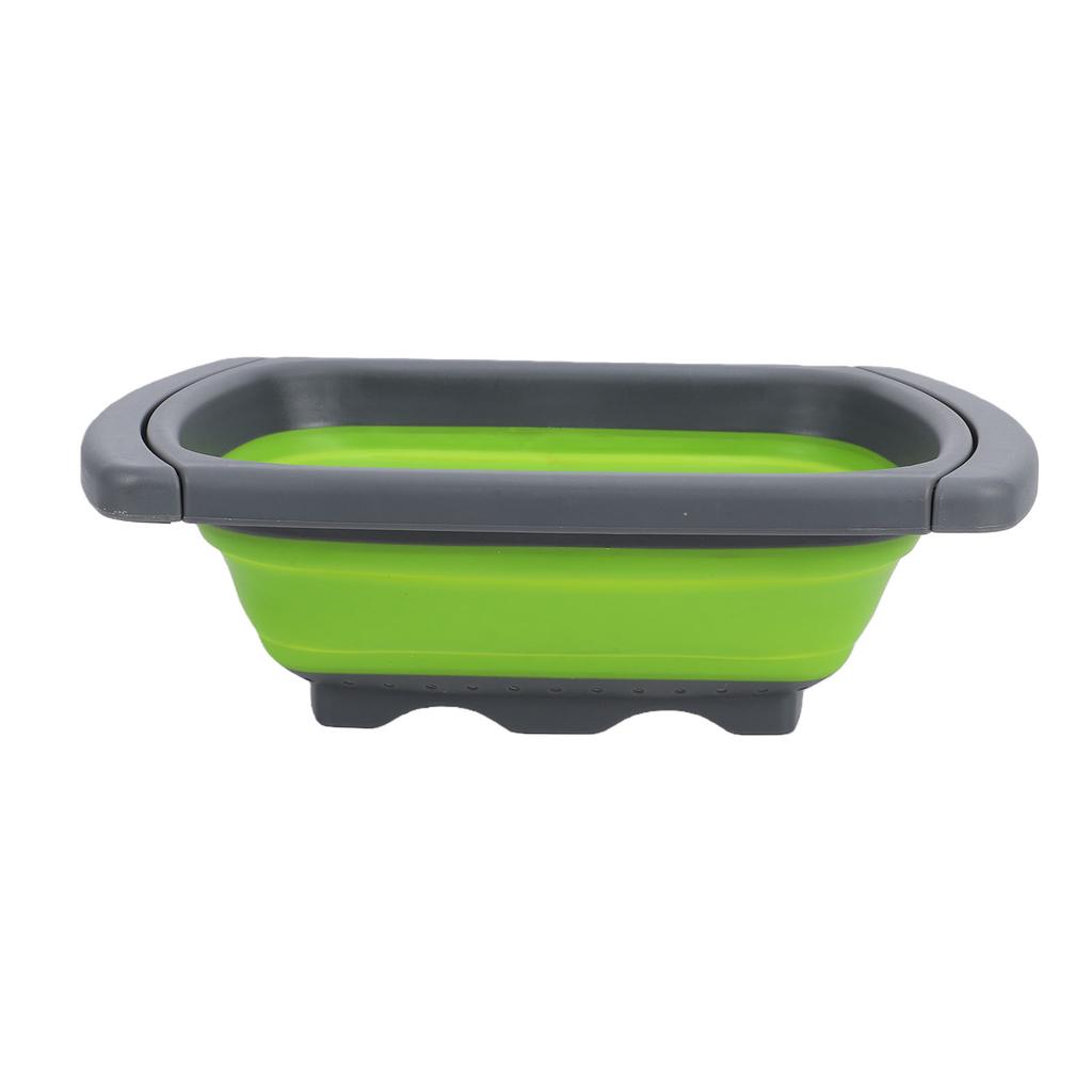 Foldable Colander Strainer Over The Sink Vegetable Fruit Strainer Basket with Extendable Handles for Kitchen