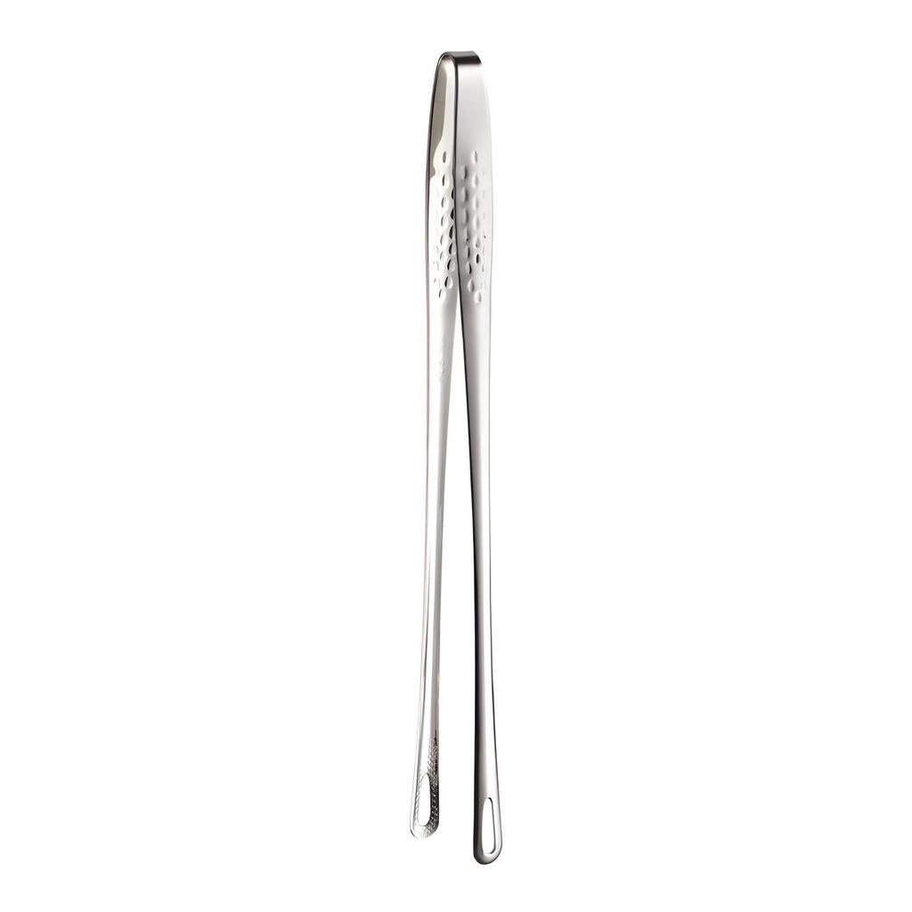 304 Stainless Steel Korean BBQ and Kitchen Tongs for Steak, Buffet, and Strawberry Preparation
