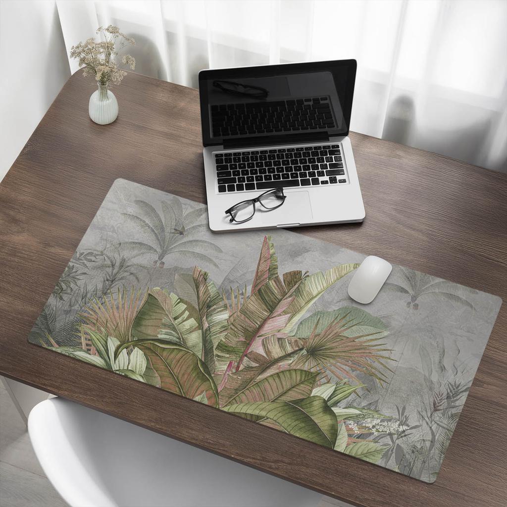 Gaming Mouse Pad and Keyboard Pad Tropical Jungle 100X50 Cm
