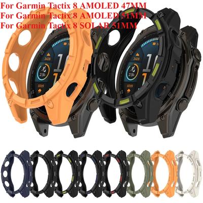 Armor Cover Bumper Soft TPU Case For Garmin Tactix 8 AMOLED Tactix8 SOLAR Smartwatch Protective Skin Shell