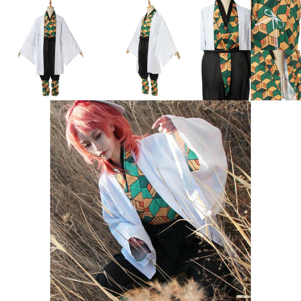 Elegant Demon Slayer Kimetsu No Yaiba Sabito Cosplay Costume High-quality Full Set For Parties
