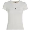 Tommy Jeans t-shirt koszulka damska kremowa DW0DW17827-YBH S