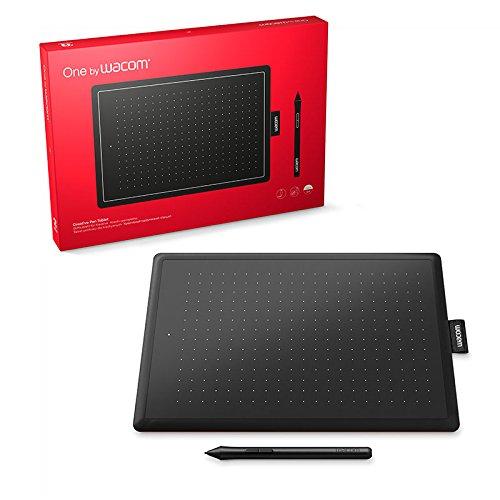 Wacom One by CTL-672 Medium Zeichen-Grafiktablett mit Stift für PC und Mac