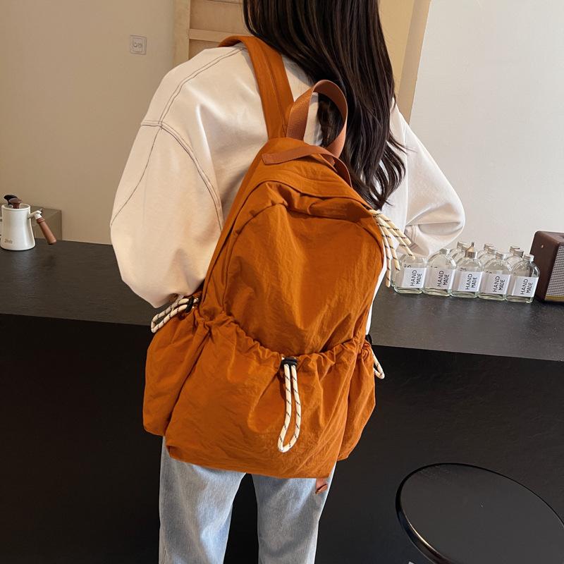 

Школьный рюкзак повседневный рюкзак новый большой вместимости студенческий легкий рюкзак для путешествий коричневый