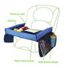 Car Seat Travel Tray Foldable Waterproof Lap Desk Portable Multifunctional Table Board Snacks Toys Cup Storage Pockets