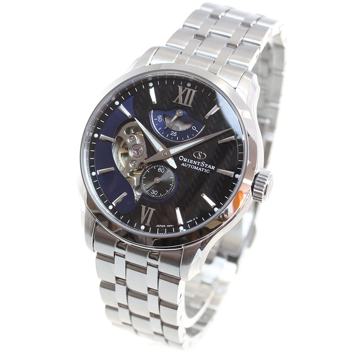 

[ORIENT STAR] Автоматичний чоловічий годинник Layered Skeleton Mechanical Japan-Made 2-year Warranty Open Heart RK-AV0B03B Black