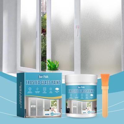 Window Film Frosted Glass Paint White Glass Window Paint Suitable for Home Shower Kitchen Rental Room & Office