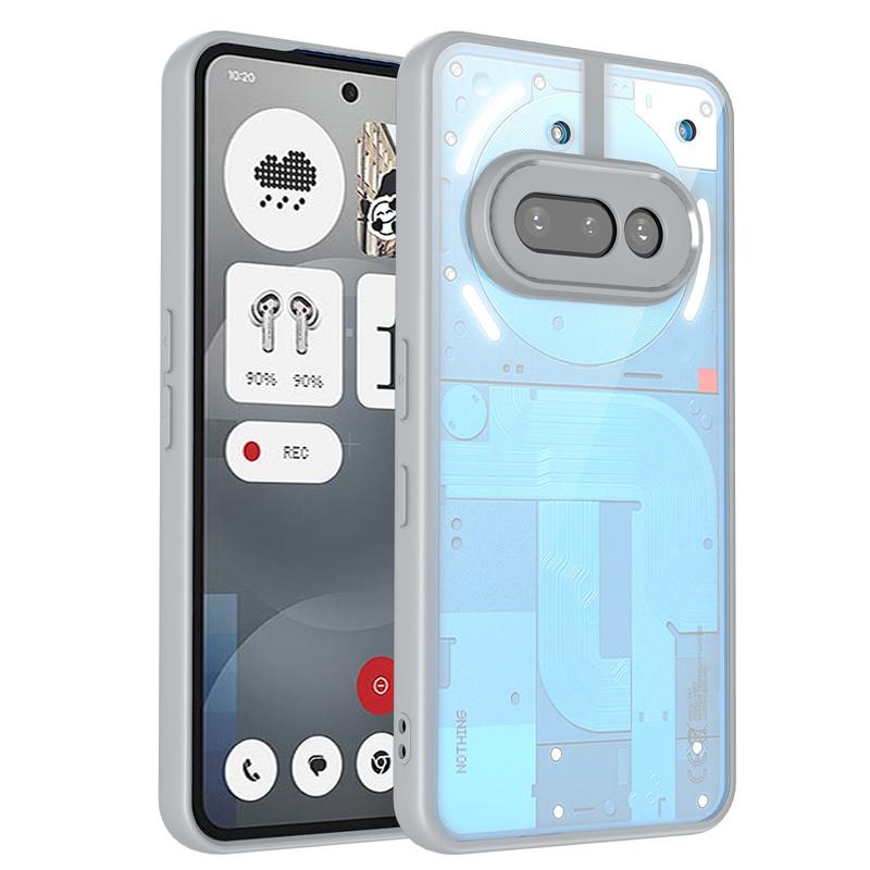 Nothing Phone 3A Case Plating Silicone Bumper Shockproof Clear Back Cover Hard Phone Case for Nothing Phone 3A Phone3A 2025 A059