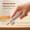 5-in-1 Multi-functional Utility Knife with Tape Measure, Ruler, Magnetic Positioning, and Box Cutter.