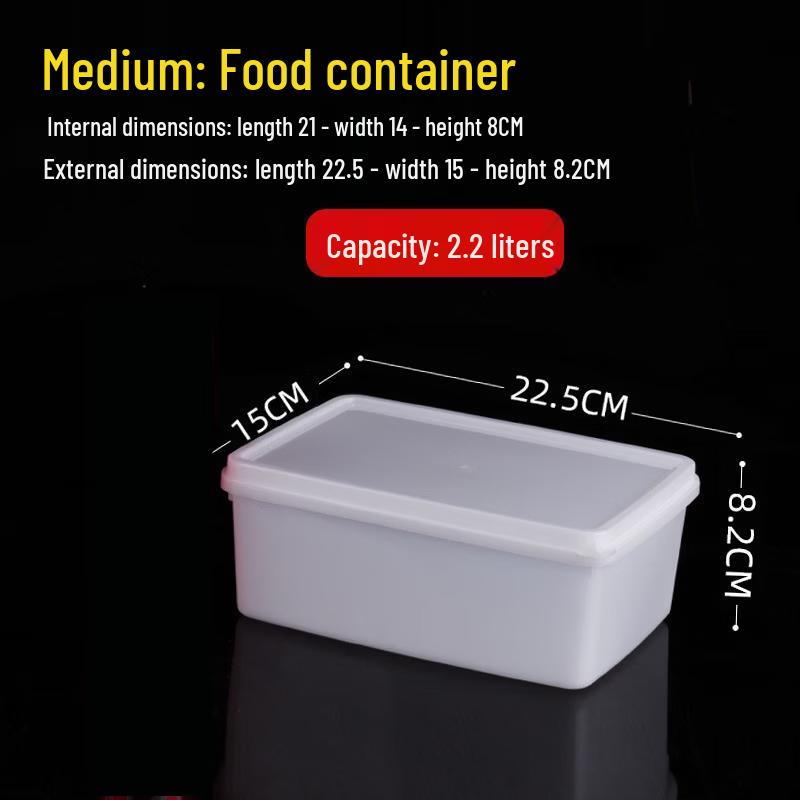 ZISIZ Refrigerator Food Storage Container with Lid