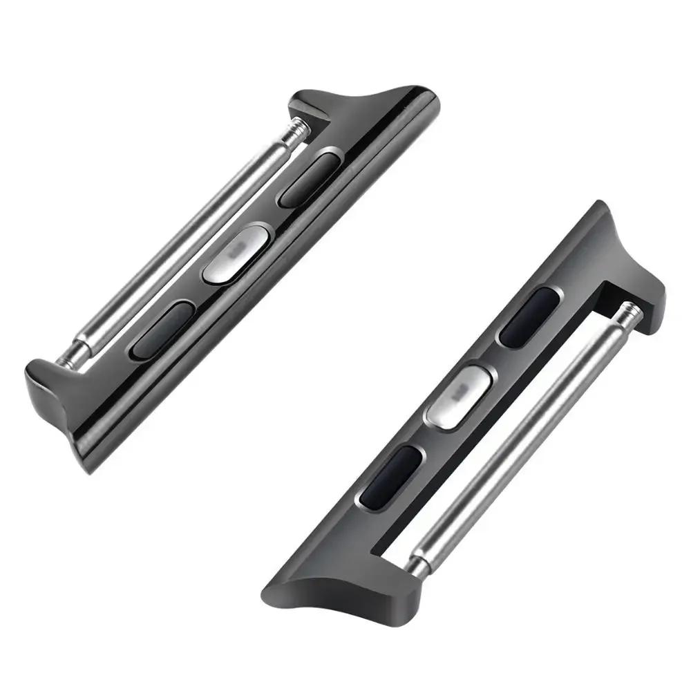 Connector Adapter for Apple Watch Series 6 40mm 49mm Band Connectors for Iwatch 44mm 45/41mm 46 Stainless Steel 10 8 7 SE 5 4 3