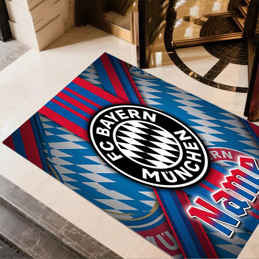 Bayern Munich Crest Carpet Design for Hallway Bedrooms Balcony Kitchen Anti-slip Rug Anime Office Decor Perfect Birthday/Christmas Gift Idea