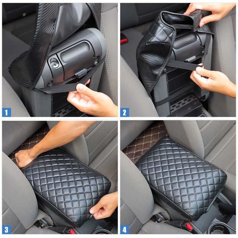 Center Console Armrest Cover Pad for Jeep Wrangler JK 2007-2010 Car Interior Accessories